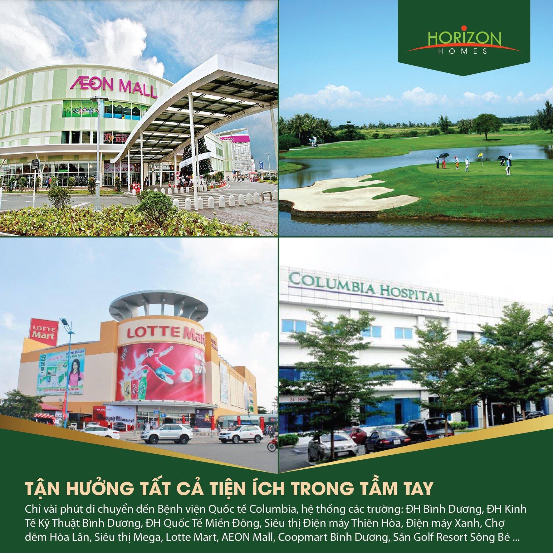 Tiện ích khu dân cư Horizon Homes